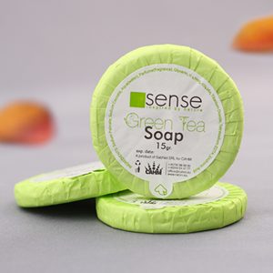 Green Tea Soap 15 gr Sense Hotel Cosmetics ambiance